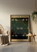 William Morris Birds Pattern Poster - Görsel 3