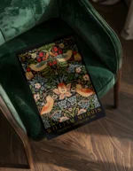 William Morris Strawberry Thief Pattern Poster - Görsel 2