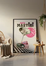 Dirty Martini Cocktail Poster - Görsel 3