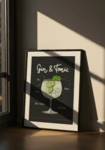 Gin & Tonic Cocktail Poster - Görsel 5