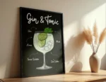 Gin & Tonic Cocktail Poster - Görsel 4