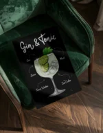 Gin & Tonic Cocktail Poster - Görsel 3