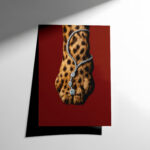 Leopar Desenli Modern Sanat Posteri