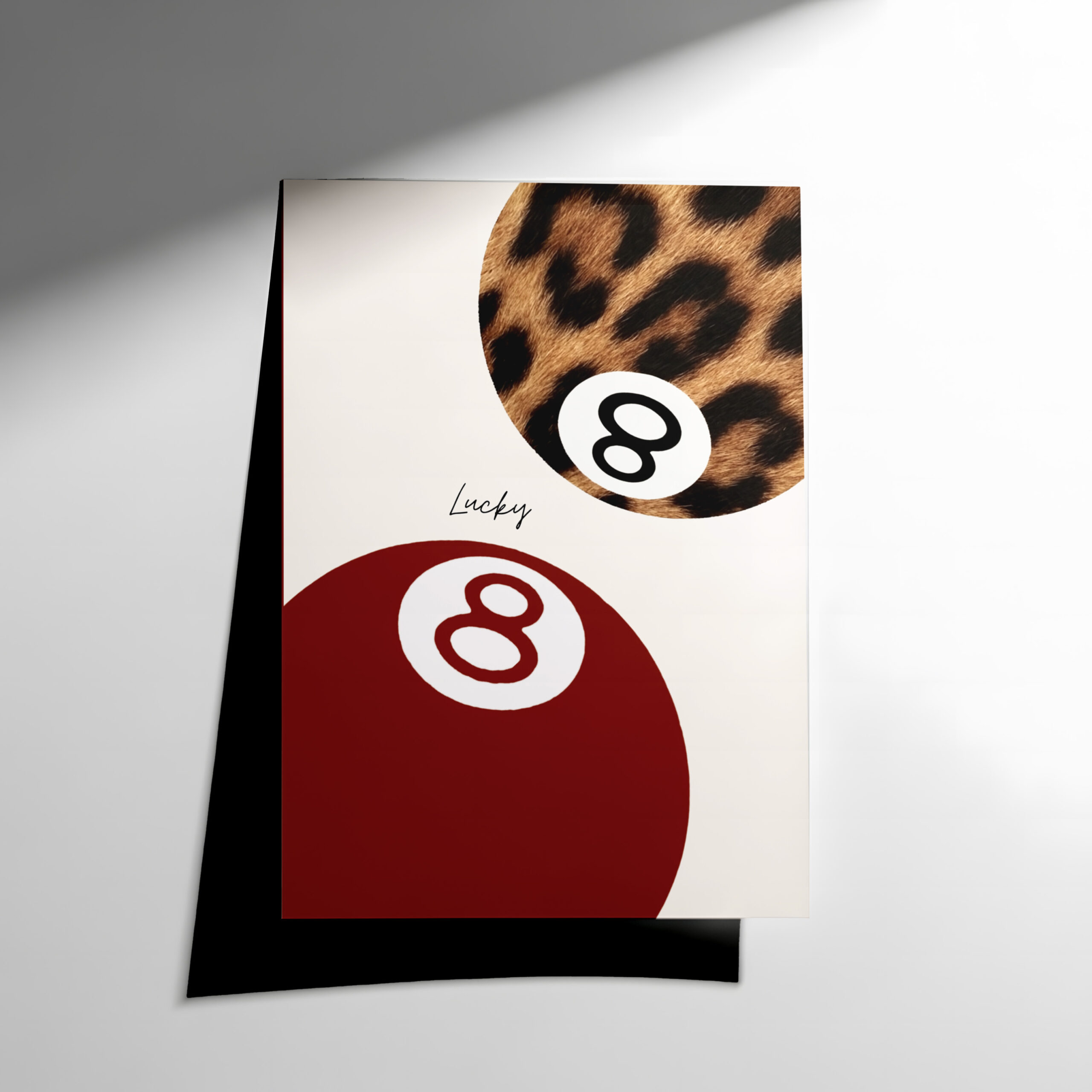 16 Şanslı 8 Topu Modern Poster - Görsel 1