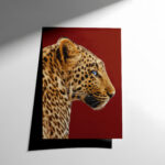 Leopar Profil Sanat Posteri