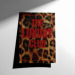 Luxury Club Leopar Tipografi Posteri