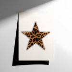 Leopar Yıldız Minimal Duvar Dekoru