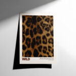 Wild Leopar Deseni Minimal Poster