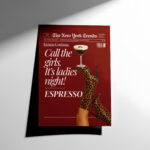 Call The Girls Espresso Poster