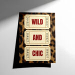 Wild and Chic Leopar Poster