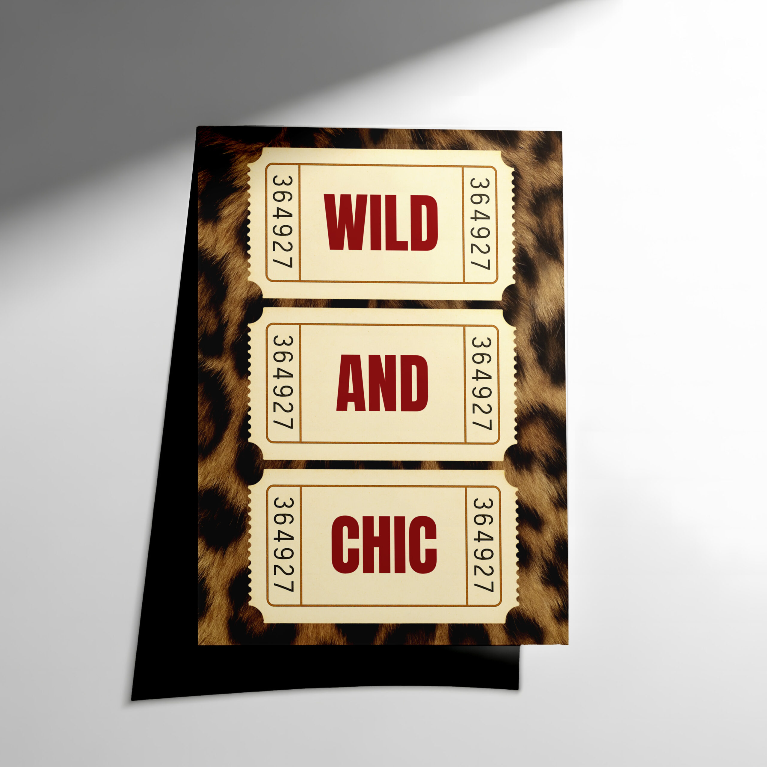 53 Wild and Chic Leopar Poster - Görsel 1
