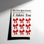 I Adore You Coquette Kurdele Posteri