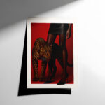 Leopar Çizme Moda Duvar Posteri
