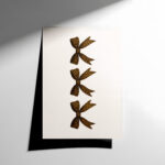 Minimal Kurdele Deseni Poster