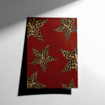 Leopar Yıldız Deseni Modern Poster